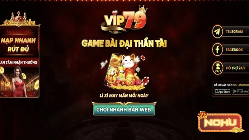 Chơi Nổ hũ Vip79 - Nhận thưởng code VIP Chơi Nổ hũ Vip79 - Nhận thưởng code VIP